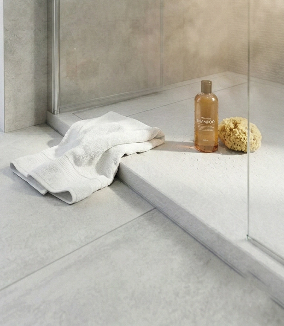 Base de Duche Rectangular de Resina (Textura Pedra) - Image 3